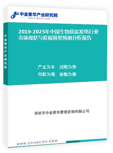 2019-2025年中國生物質(zhì)能發(fā)電行業(yè)市場(chǎng)現(xiàn)狀與發(fā)展前景預(yù)測(cè)分析報(bào)告